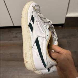 Reebok White and Gold Athletic Shoes